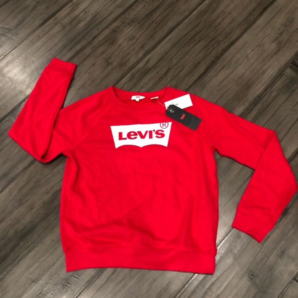 Red Levi’s logo sweatshirt